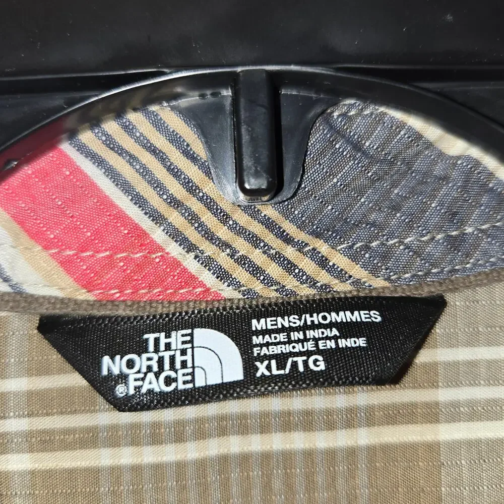 The North Face plaid button down mens XL